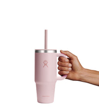 Load image into Gallery viewer, HYDRO FLASK 40OZ TRAVEL TUMBLER CLEAR LID POPSTAR PINK