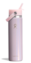 Load image into Gallery viewer, Wide Mouth With Flex Straw Cap Glimmer Pink 24oz