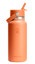 Load image into Gallery viewer, Wide Mouth With Flex Straw Cap Nectar Orange 32oz