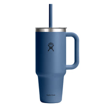 Load image into Gallery viewer, HYDRO FLASK 40OZ TRAVEL TUMBLER CLEAR LID HARBOR BLUE