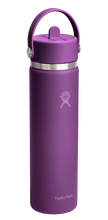 Load image into Gallery viewer, Wide Mouth With Flex Straw Cap Beachplum Purple 24oz