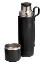 Load image into Gallery viewer, Hot Flask & Cup Black 28oz