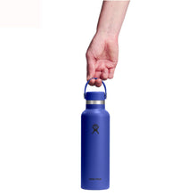 Load image into Gallery viewer, Hydro Flask Stainless Steel Standard Mouth Capri Blue 21 oz