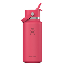 Load image into Gallery viewer, Hydro Flask Stainless Steel Wide Mouth With Flex Straw Cap Popstar Pink - 32oz
