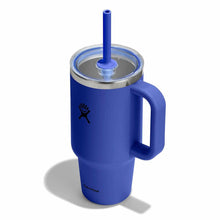 Load image into Gallery viewer, 32 oz Travel Tumbler With Clear Lid - Capri Blue