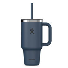 Load image into Gallery viewer, Hydro Flask Stainless Steel Travel Tumbler With Clear Lid Harbor Blue - 32oz