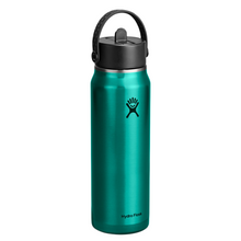 Load image into Gallery viewer, Hydro Flask Stainless Steel Lightweight Wide Mouth With Flex Straw Cap Emerald Green - 32 oz