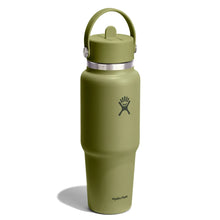 Load image into Gallery viewer, 32 oz Wide Flex Straw Travel Bottle - Palmer Green