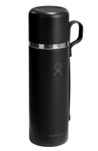Load image into Gallery viewer, Hot Flask & Cup Black 28oz