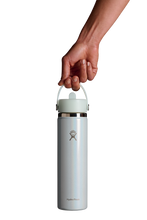 Load image into Gallery viewer, Wide Mouth With Flex Straw Cap Glimmer Blue 24oz