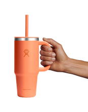 Load image into Gallery viewer, Travel Tumbler Nectar Orange 24oz