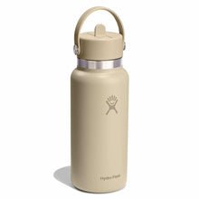 Load image into Gallery viewer, Hydro Flask Stainless Steel Wide Mouth With Flex Straw Cap Oat - 32oz