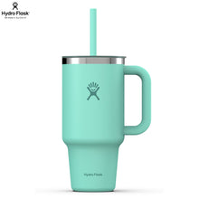 Load image into Gallery viewer, Hydro Flask Stainless Steel Travel Tumbler With Clear Lid Mermaid Green - 32oz