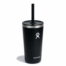 Load image into Gallery viewer, Tumbler With Straw Lid Black 20Oz