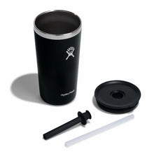 Load image into Gallery viewer, Tumbler With Straw Lid Black 20Oz