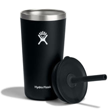 Load image into Gallery viewer, Tumbler With Straw Lid Black 20Oz