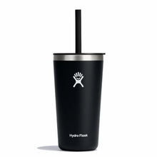 Load image into Gallery viewer, Tumbler With Straw Lid Black 20Oz