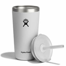 Load image into Gallery viewer, Tumbler With Straw Lid White 20oz