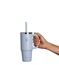 Load image into Gallery viewer, HYDRO FLASK 40OZ TRAVEL TUMBLER CLEAR LID CAPRI BLUE
