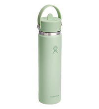 Load image into Gallery viewer, HYDRO FLASK 40OZ TRAVEL TUMBLER CLEAR LID WHITE
