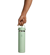 Load image into Gallery viewer, HYDRO FLASK 40OZ TRAVEL TUMBLER CLEAR LID WHITE
