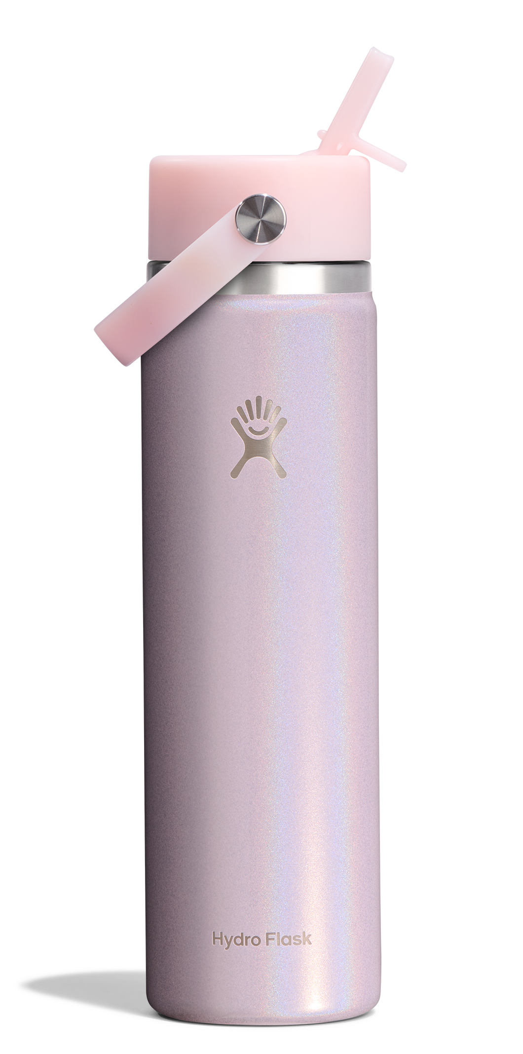 Wide Mouth With Flex Straw Cap Glimmer Pink 24oz