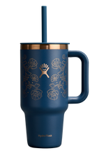 Load image into Gallery viewer, Travel Tumbler Western Dark Blue 32oz
