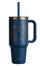 Load image into Gallery viewer, Travel Tumbler Western Dark Blue 40oz
