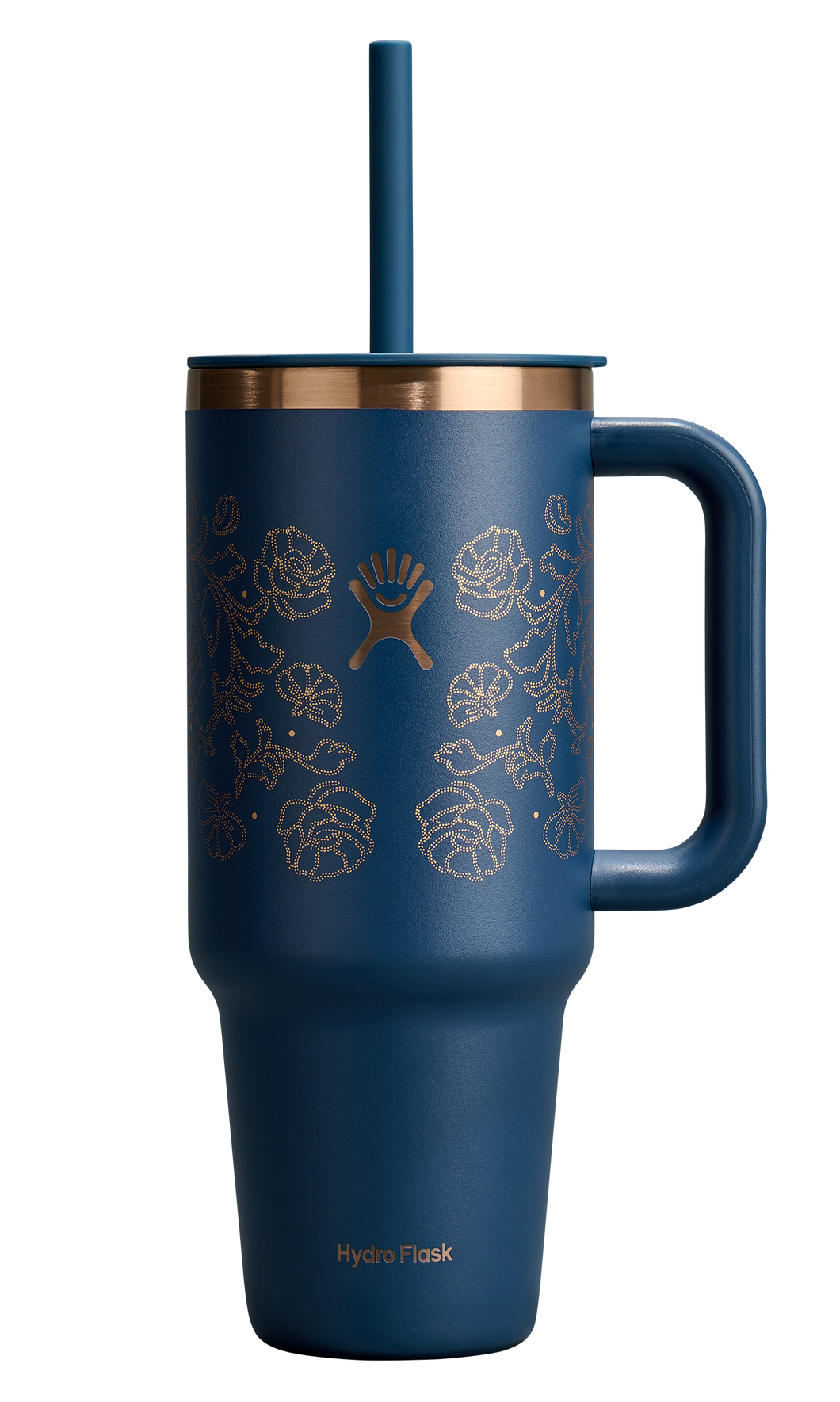 Travel Tumbler Western Dark Blue 40oz