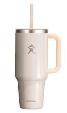 Load image into Gallery viewer, Travel Tumbler Glimmer Cream 40oz
