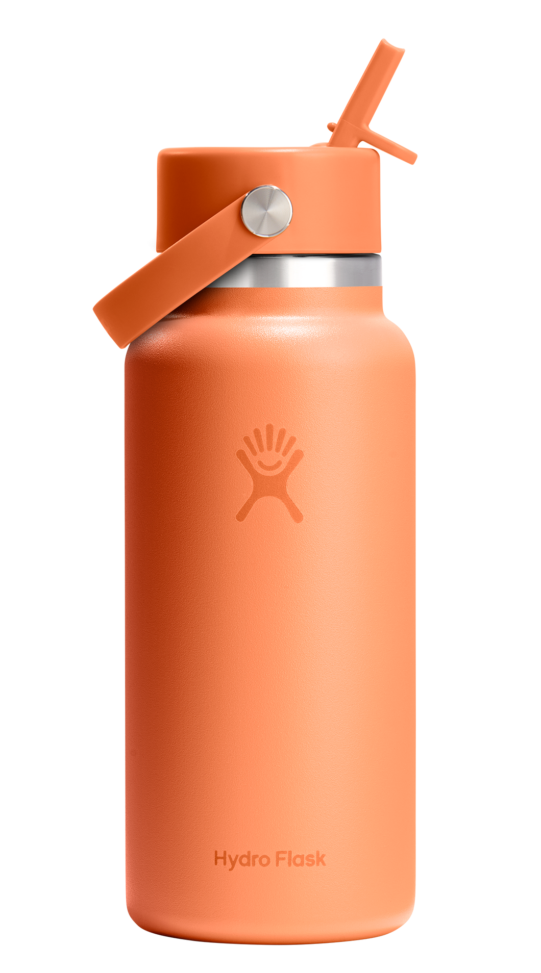 Wide Mouth With Flex Straw Cap Nectar Orange 32oz