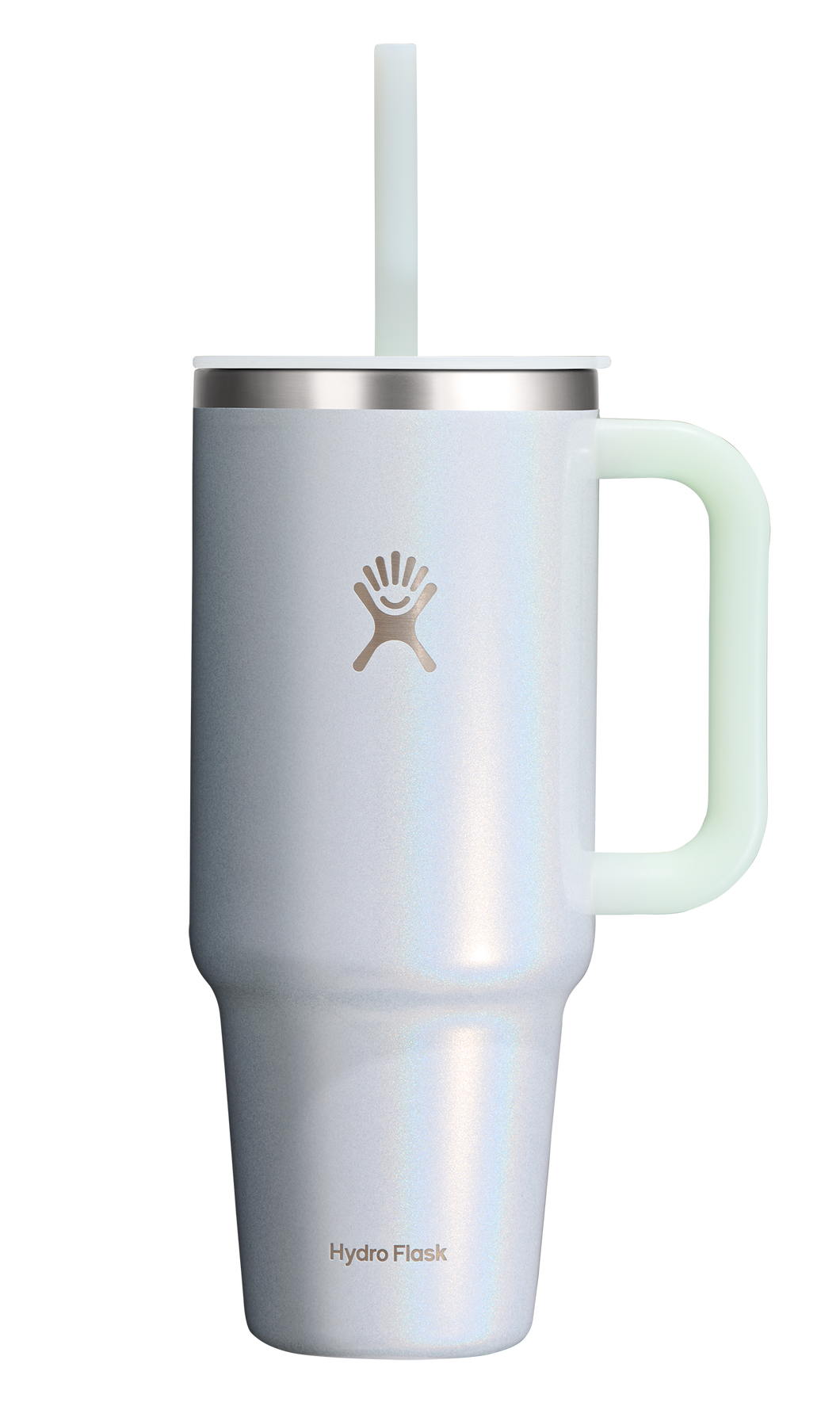 Travel Tumbler Glimmer Blue 40oz