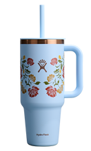 Load image into Gallery viewer, Travel Tumbler Western Light Blue 40oz
