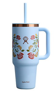 Travel Tumbler Western Light Blue 40oz
