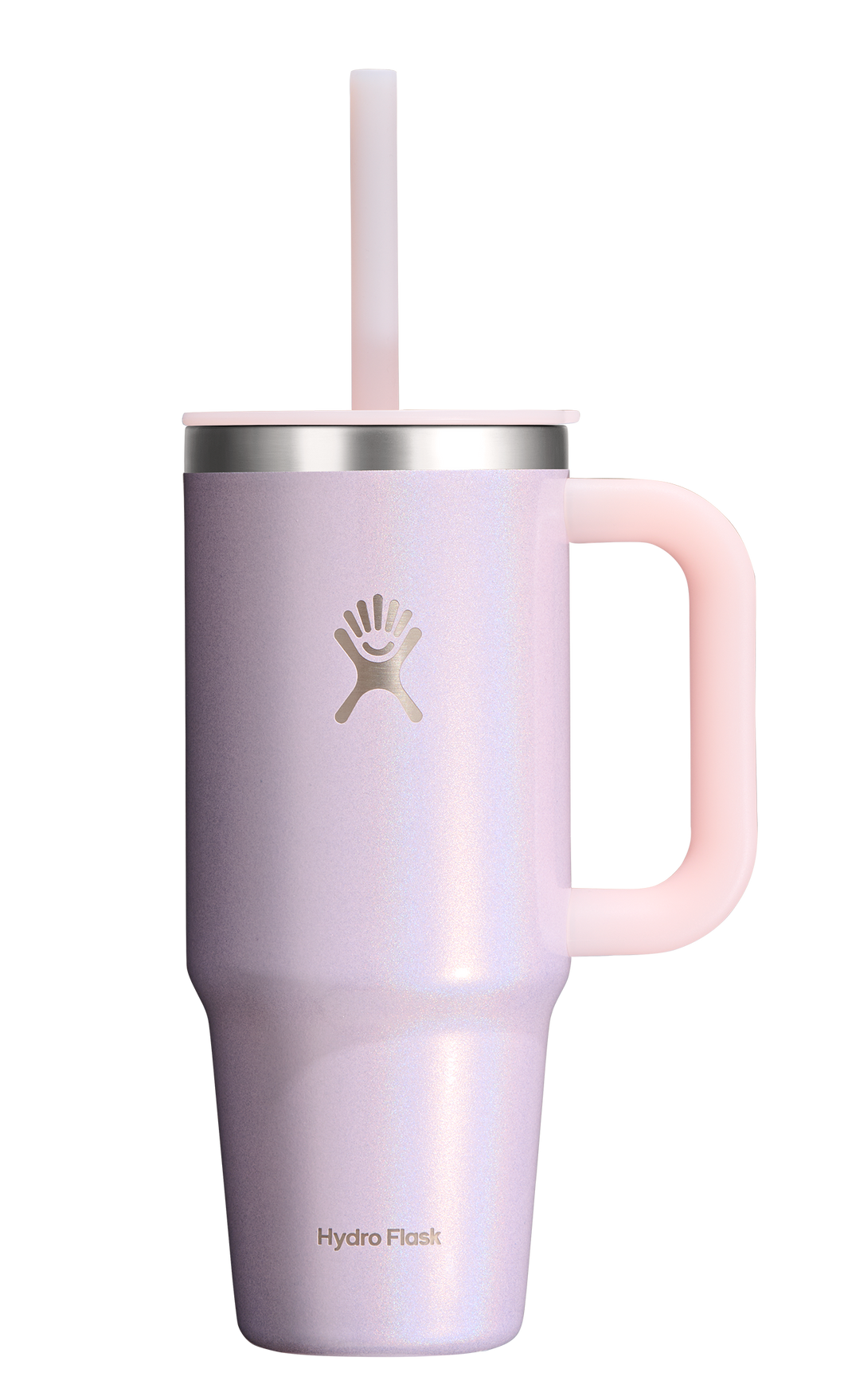 Travel Tumbler Glimmer Pink 24oz