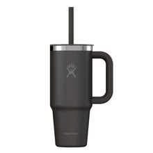 Load image into Gallery viewer, Hydro Flask 24Oz Travel Tumbler Clear Lid Black
