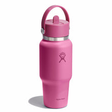 Load image into Gallery viewer, Wide Mouth Travel Bottle With Flex Straw Cap Reef 24oz
