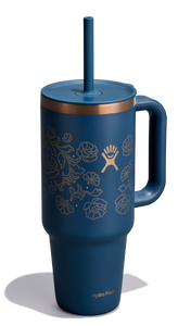 Travel Tumbler Western Dark Blue 40oz