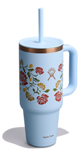 Travel Tumbler Western Light Blue 40oz