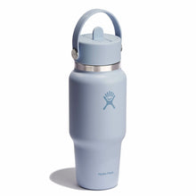 Load image into Gallery viewer, Wide Mouth Travel Bottle With Flex Straw Cap Surf 24oz

