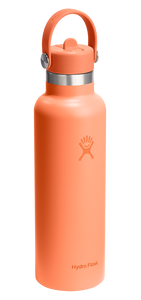 Standard Mouth With Flex Straw Cap Nectar Orange 21oz
