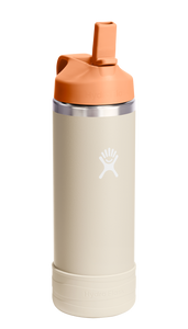 Kids Wide Mouth Straw Cap & Boot Coconut 18oz