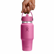 Load image into Gallery viewer, Wide Mouth Travel Bottle With Flex Straw Cap Reef 24oz
