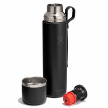 Load image into Gallery viewer, Hot Flask &amp; Cup Black 36oz
