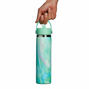 Wide Mouth With Flex Straw Cap Jelly Green LE 24oz