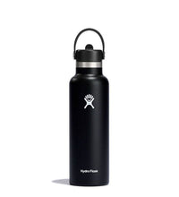 Load image into Gallery viewer, Standard Mouth With Flex Straw Cap Black 21oz
