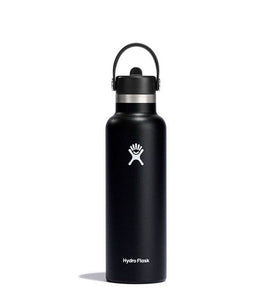 Standard Mouth With Flex Straw Cap Black 21oz