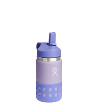 Load image into Gallery viewer, 12OZ  Kids Wide Mouth Straw Lid &amp; Boot Bottles Wisteria
