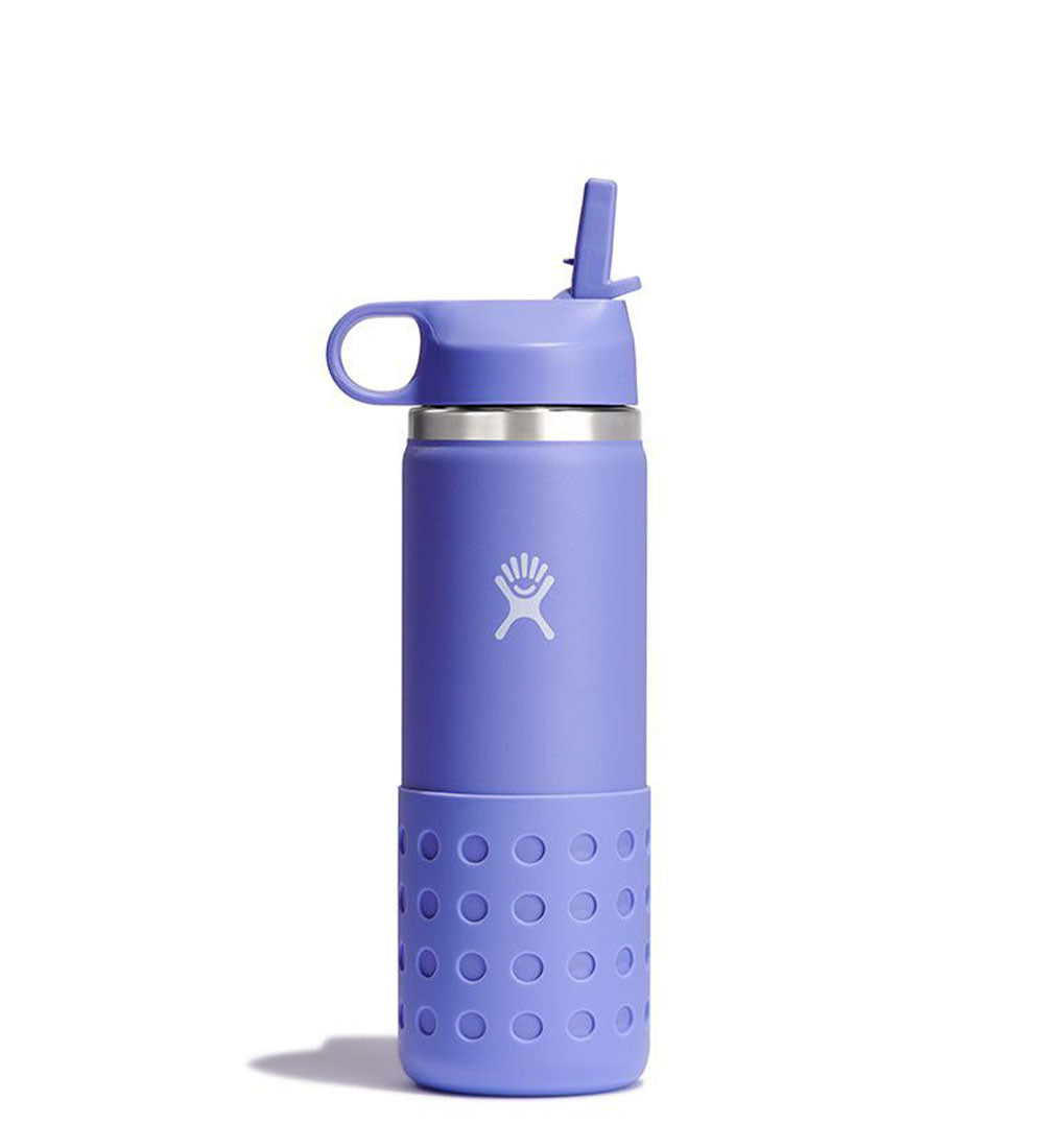 20OZ  Kids Wide Mouth Straw Lid & Boot Bottles Lupine