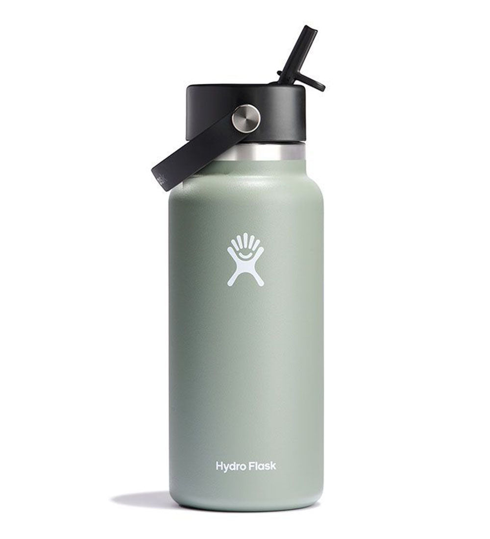 32OZ  Wide Mouth With Straw Cap Bottles Agave
